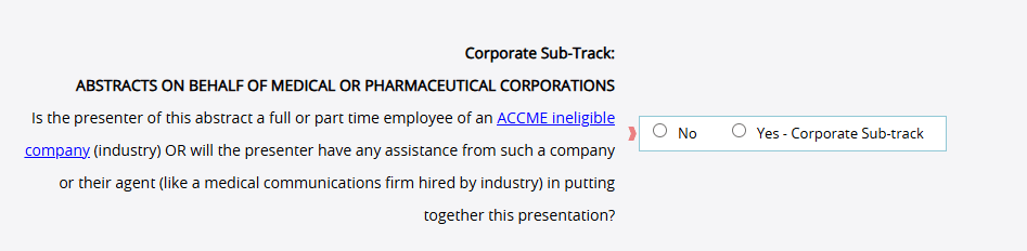 Corporate subtrack